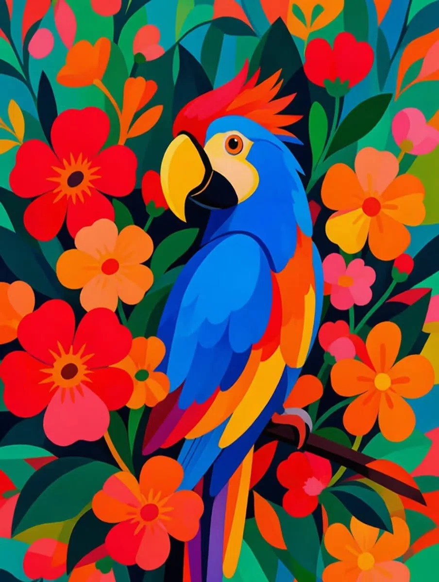 5D Diamond Painting Adulte Perroquet Diamond-Painting 100x135cm L-L62J5