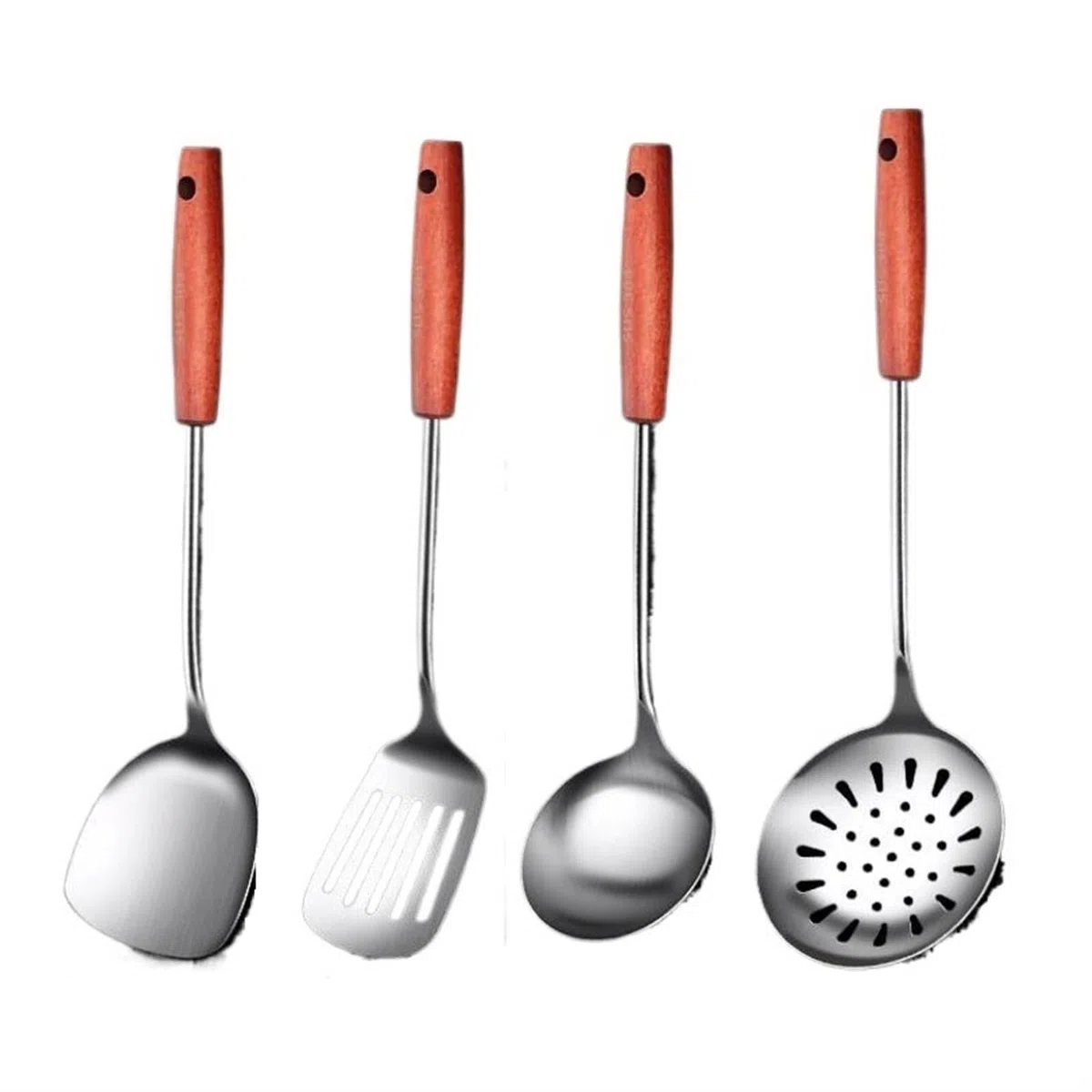 Ustensiles de Cuisine en Acier Inoxydable 304, cuillères, spatules de Cuisine, Gadgets, cuillères de vidange, ustensiles de Cuisine, 4 pièces