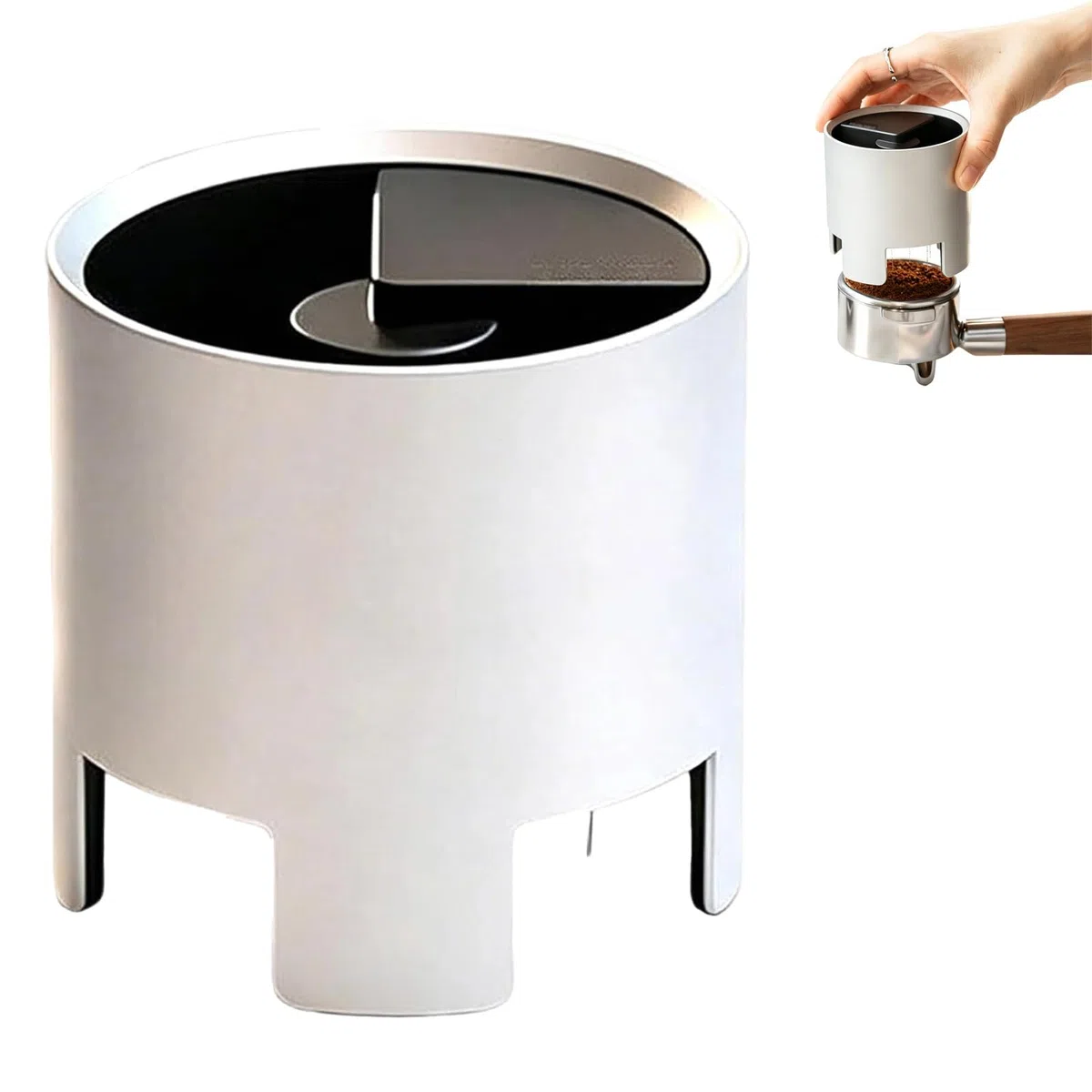 Distributeur de café électrique à Aiguilles de 58 mm, agitateur à café Expresso avec 12 + 6 Aiguilles, Rotation Avant/arrière, arrêt Automatique, Uniquement pour Porte-filtres Droits