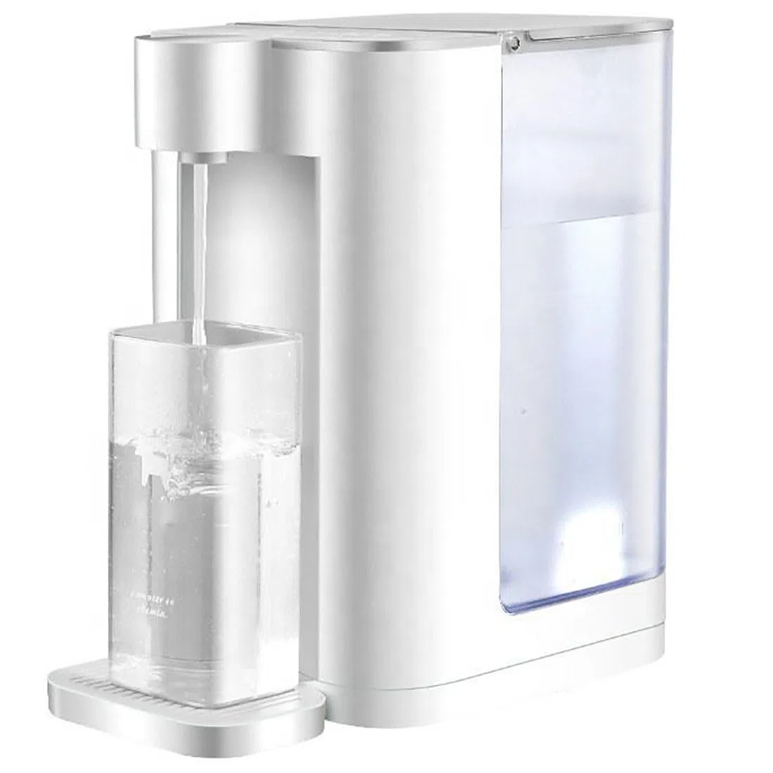Distributeur d'eau chaude instantanée 3L, 2000W Chauffage rapide avec réglages à 5 températures, doubles becs pour le café de thé, bouilloire électrique silencieuse, chaudière de comptoir sans BPA, ve