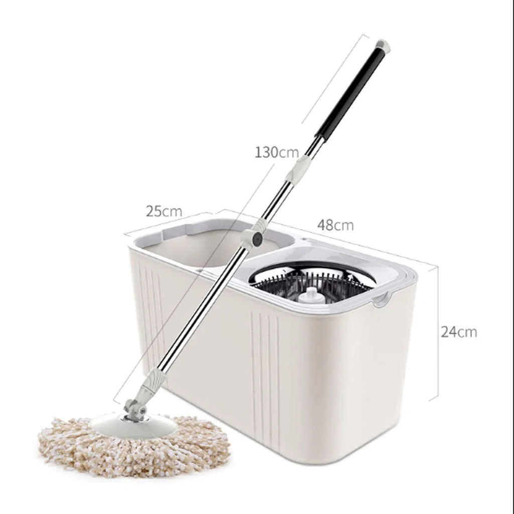 Ensemble de Balai à Franges, Seau à Balai Rotatif, Lavage Main Libre, Seau topologie, Bon Dieu, traîner, Automatique