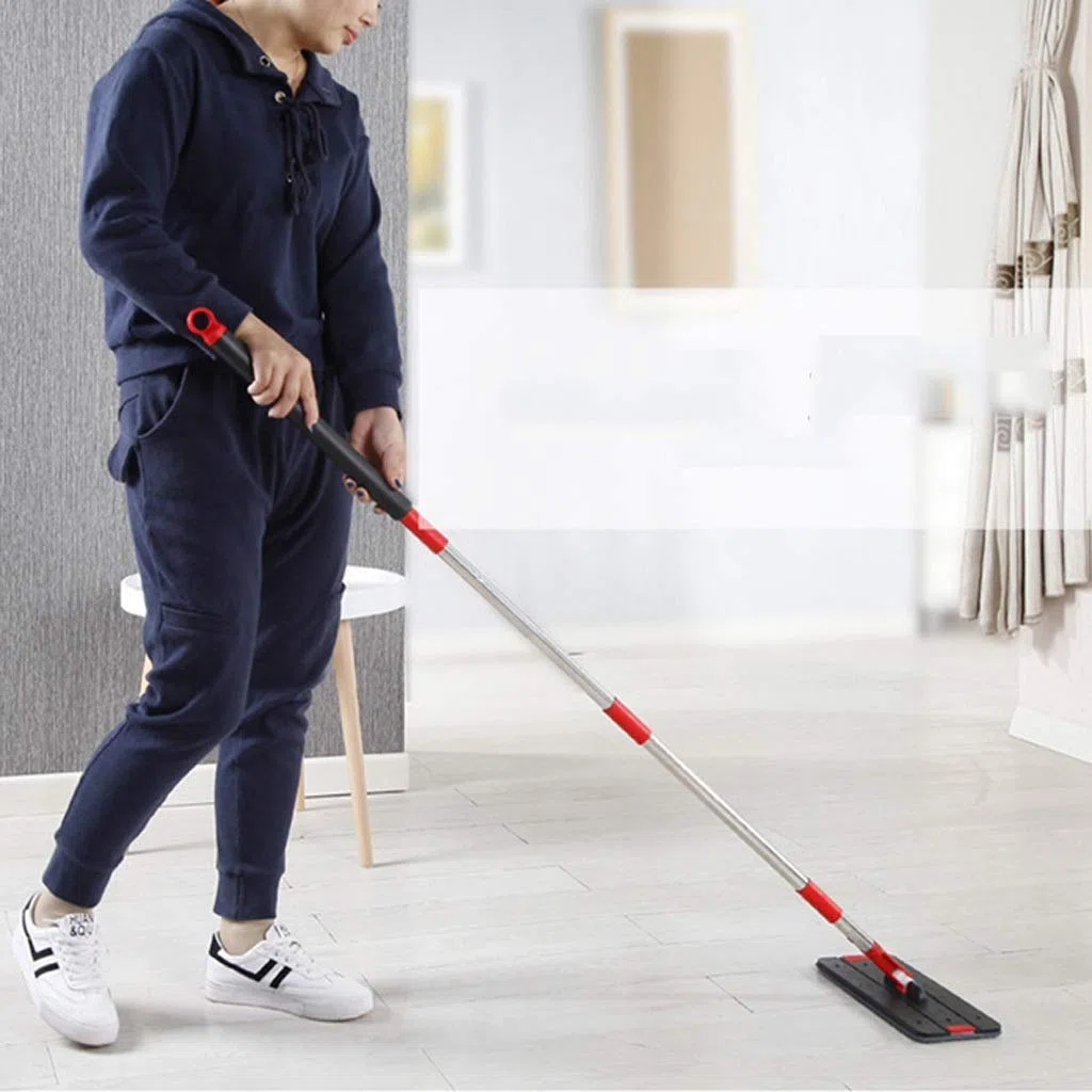 RajoNN Ensemble de vadrouille et de seaux Plats pour Le Nettoyage des sols de la Maison et de la Cuisine, tampons en Microfibre