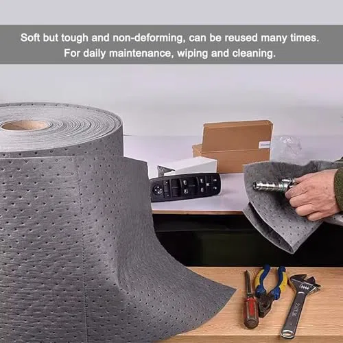 Rouleaux de Joints pour Le Confinement des déversements d'hydrocarbures industriels - Joints de Confinement à Usage général adaptés aux hydrocarbures, à l'eau et aux Produits Chimiques - joi
