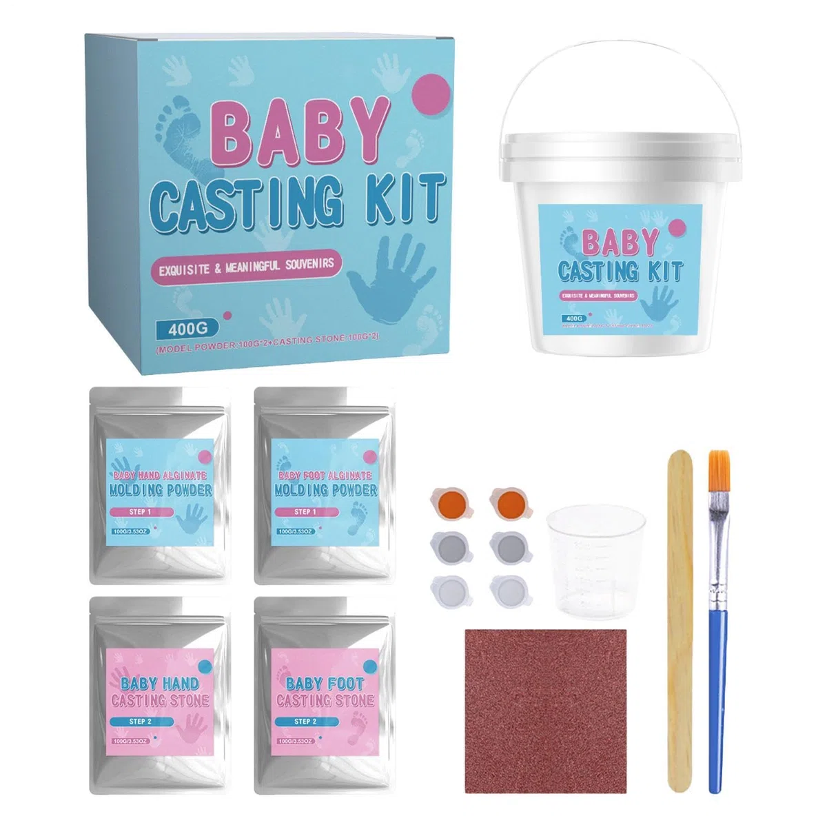 Generisch Kit d'empreintes de main en poudre pour
