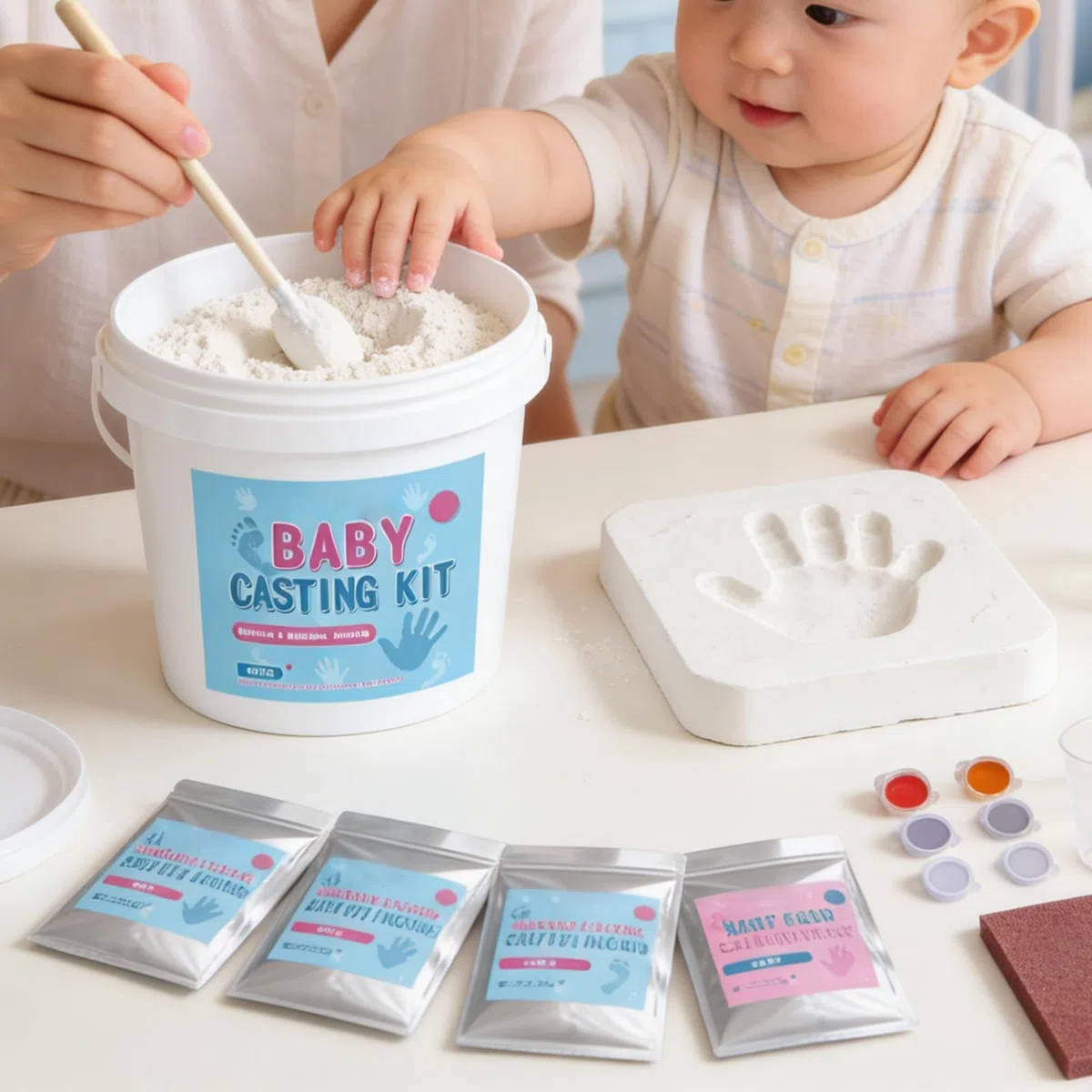 Generisch Kit d'empreintes de main en poudre pour