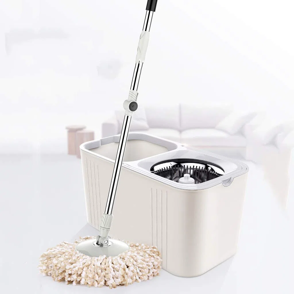 Ensemble de Balai à Franges, Seau à Balai Rotatif, Lavage Main Libre, Seau topologie, Bon Dieu, traîner, Automatique