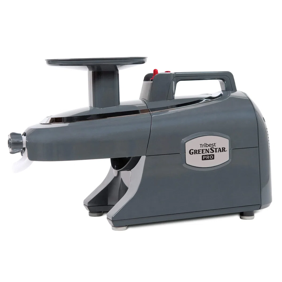 Tribest Jumbo Twin Gears GS-P502 Greenstar Pro Extracteur de jus très résistant, gris, acier inoxydable