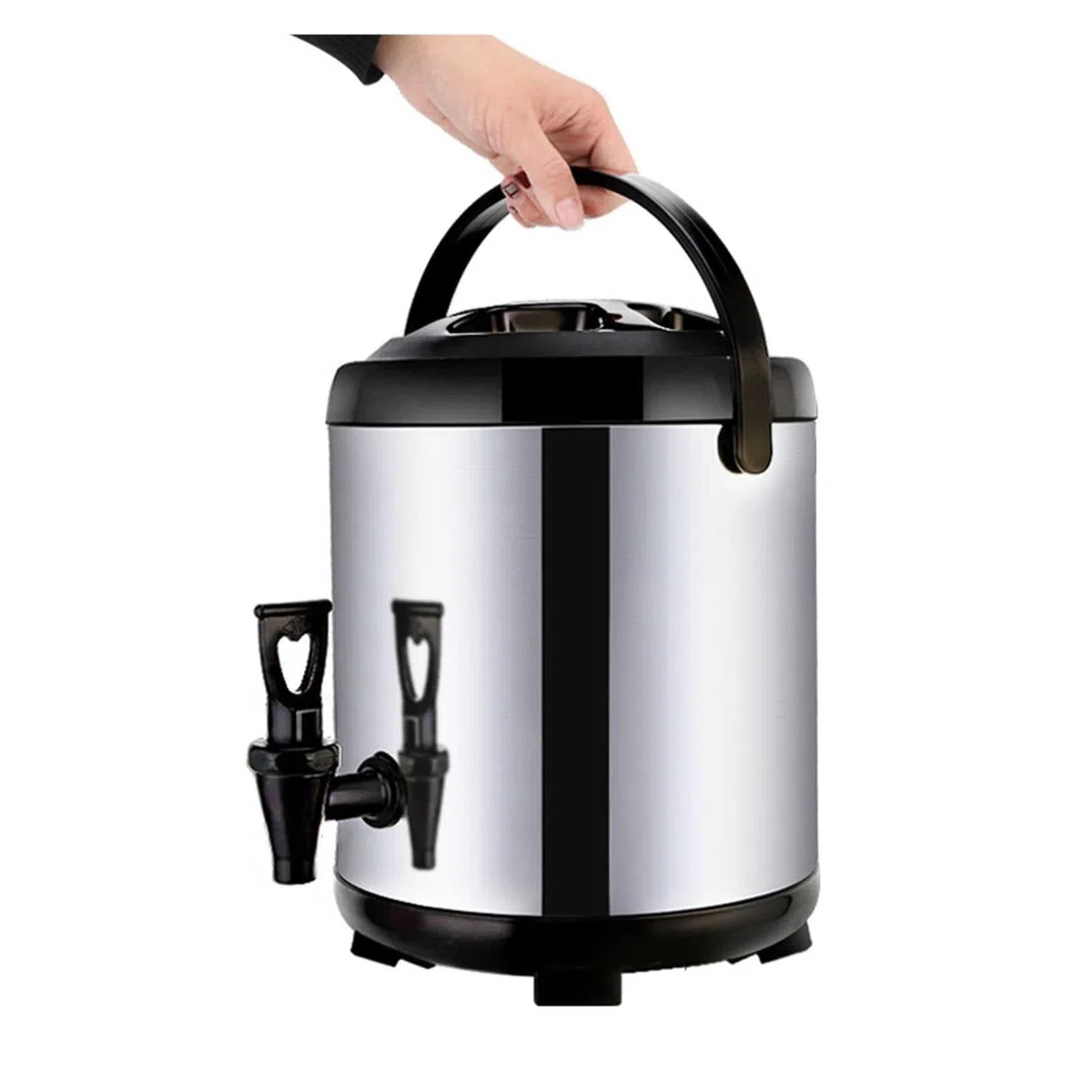 Distributeur de Boissons Isotherme avec Robinet - Réservoir Inox 10L/8L pour Café, Thé, Lait (Chaud/Froid) - Grande Capacité Maison, Bureau, Réceptions
