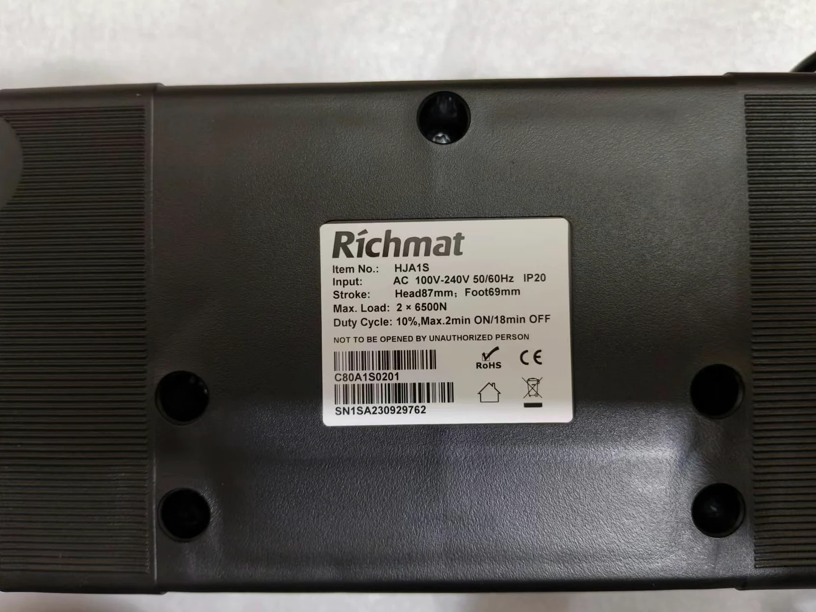Sommier à lattes électrique moteur RICHMAT modèle HJA1S