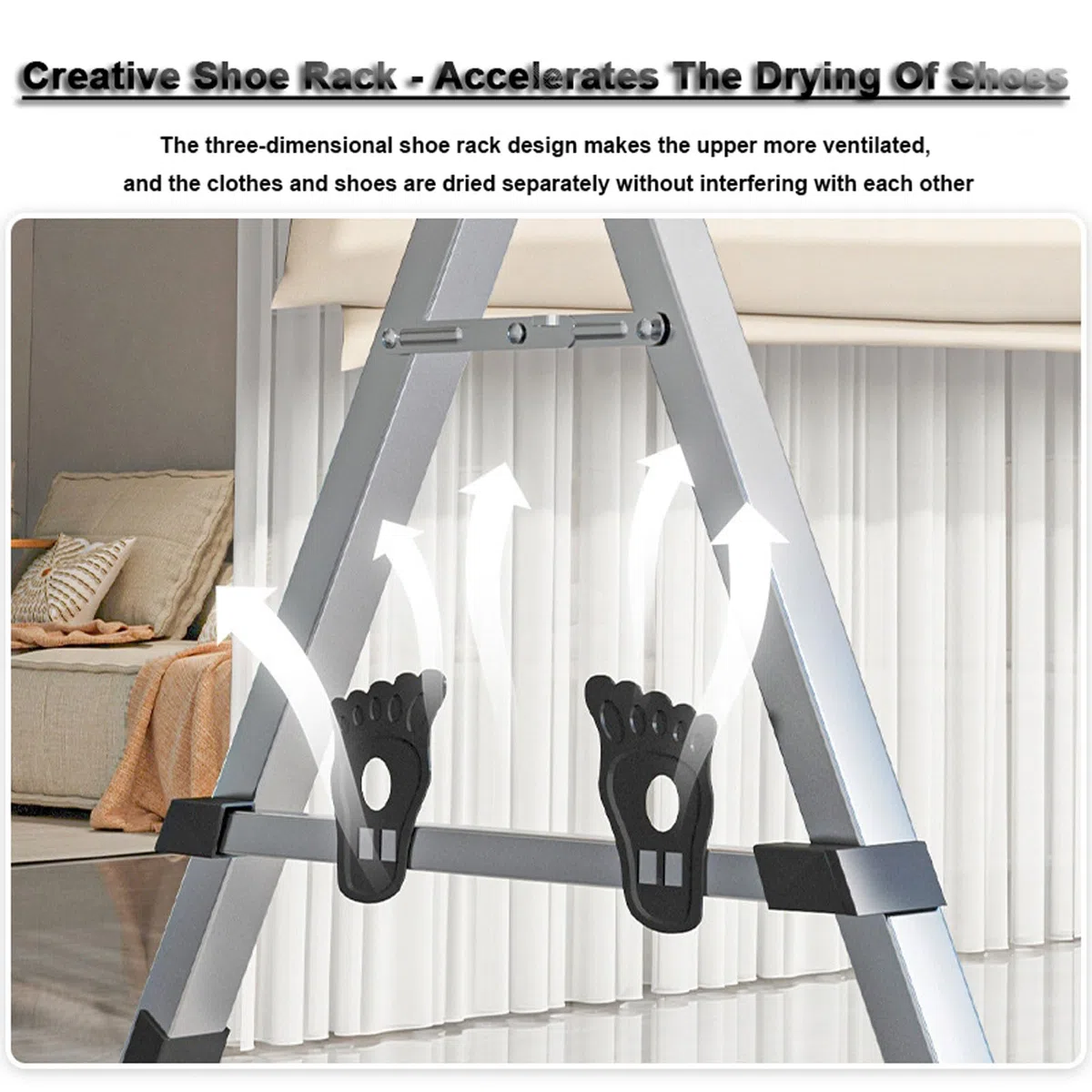 YSUEFIJO Etendoir a Linge Interieur Exterieur Retractable Pliant, Clothes Rack a Roulette Extensible, Sechoir a Linge Acier Inoxydable 5 Canne avec Crochets Coupe-Vent, étagère à Chaussures (240cm)