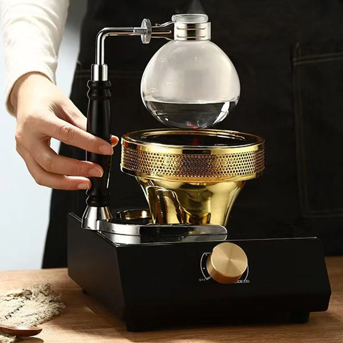 Brûleur à Café électrique pour Machines à Café à Siphon, Pièce de Rechange Professionnelle et Pratique, élément Chauffant Réglable, Portable
