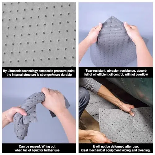 Rouleaux de Joints pour Le Confinement des déversements d'hydrocarbures industriels - Joints de Confinement à Usage général adaptés aux hydrocarbures, à l'eau et aux Produits Chimiques - joi