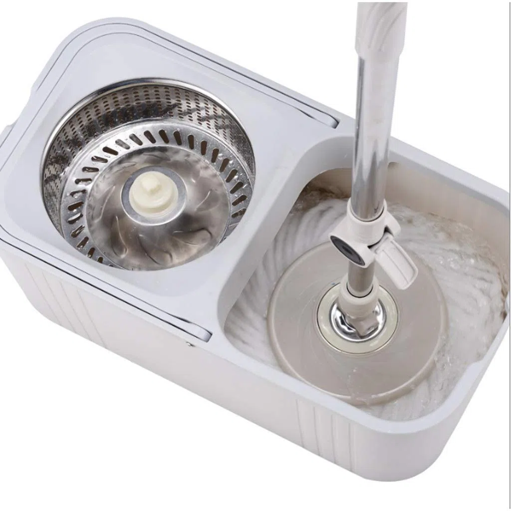 Ensemble de Balai à Franges, Seau à Balai Rotatif, Lavage Main Libre, Seau topologie, Bon Dieu, traîner, Automatique